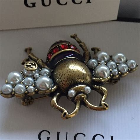 authetic gucci bee brooch|Gucci loafer with bee.